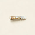 Handmade Irregular Mother of Pearl Shell Gold Hair Barrette